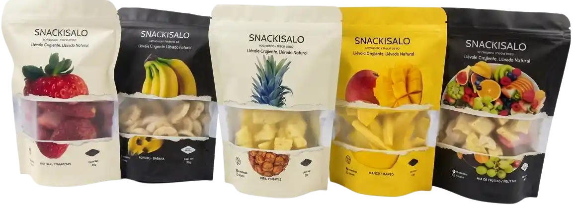 empaques de productos snackisalo